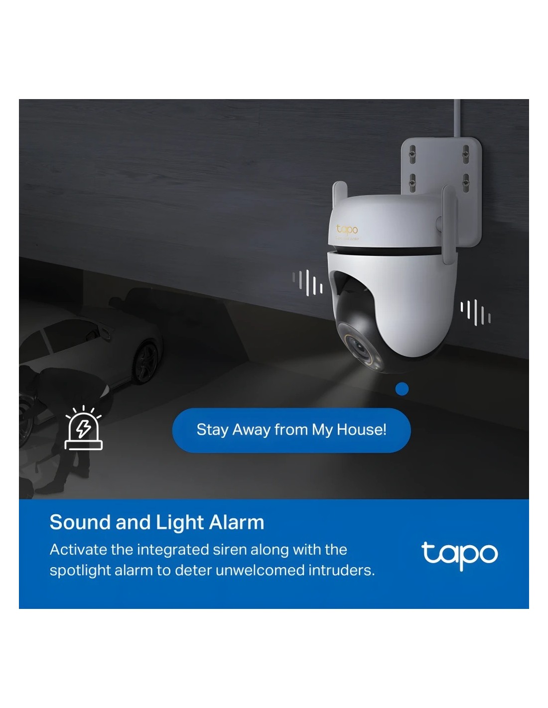 Cámara de vigilancia TP-Link Tapo C530WS 3K WiFi visión nocturna PTZ 3