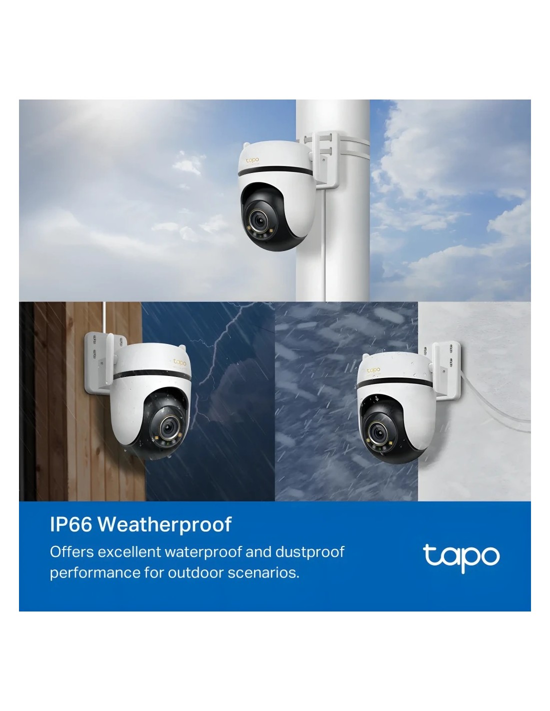 Cámara de vigilancia TP-Link Tapo C530WS 3K WiFi visión nocturna PTZ 3