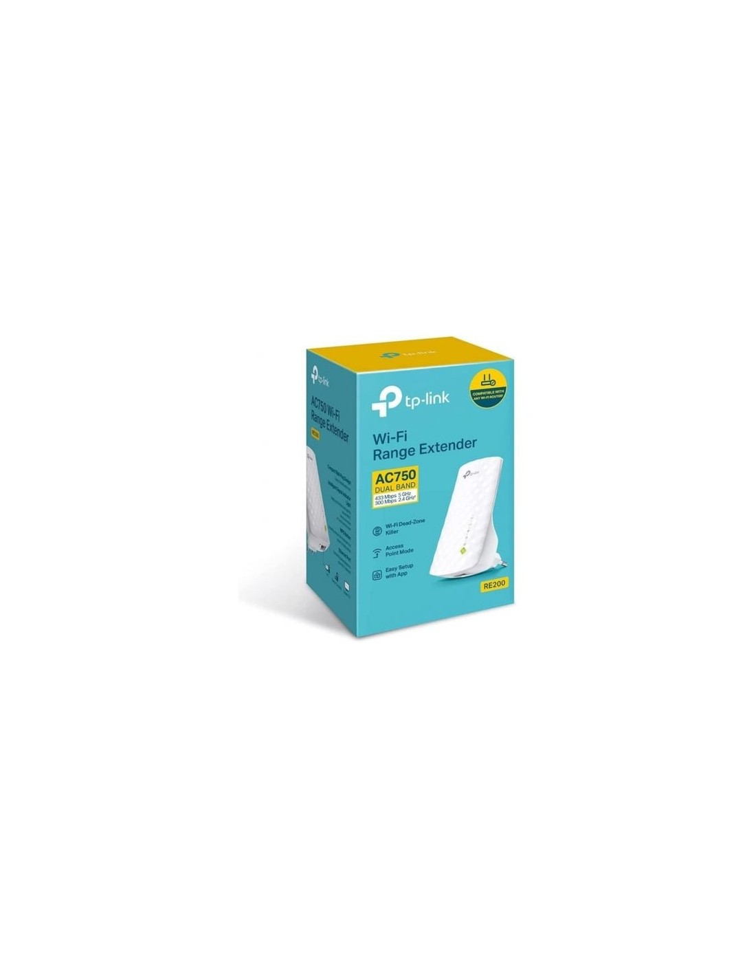 Repetidor wifi TP-Link RE200 750 Mbps, 3 antenas internas en Logroño