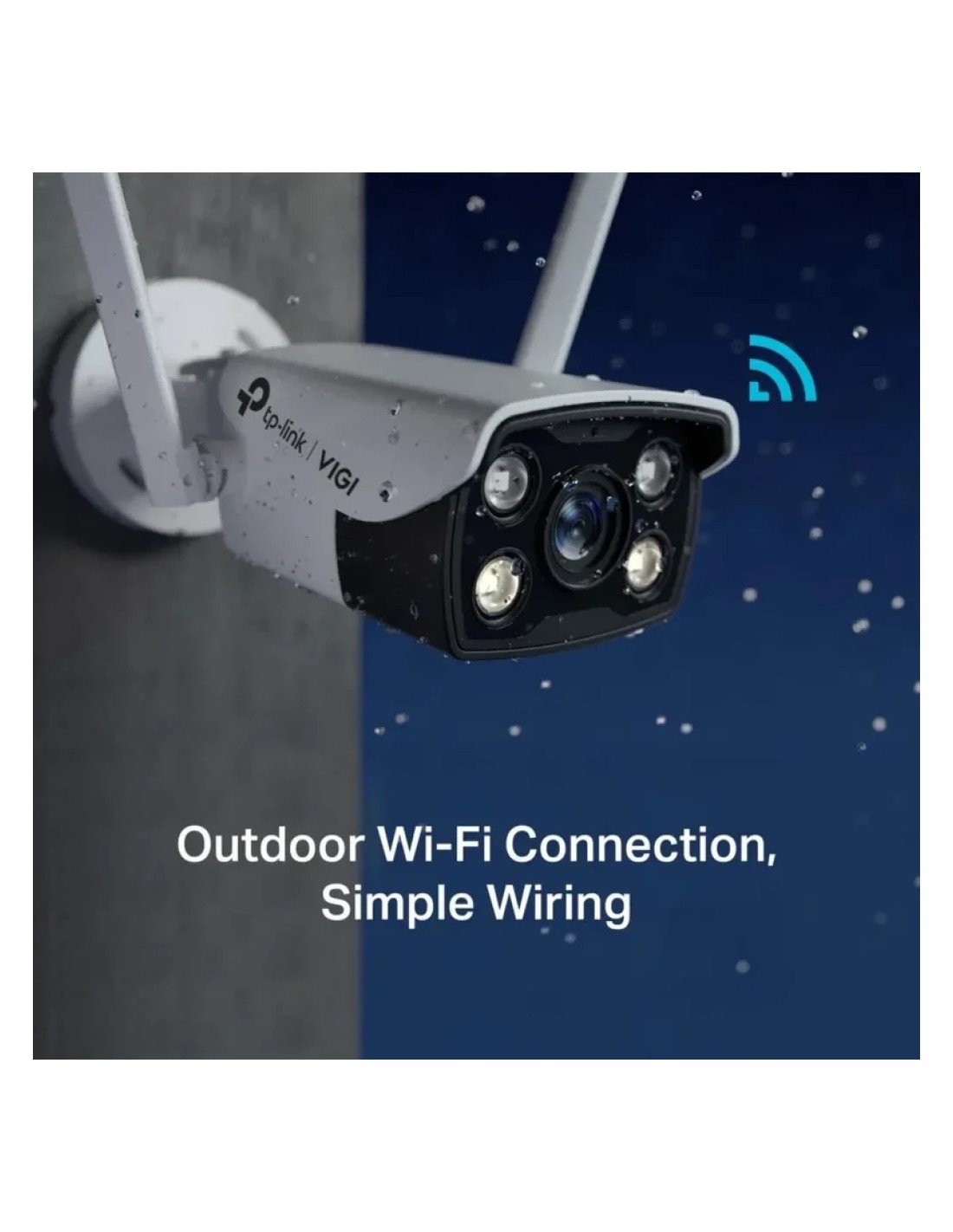 Cámara de vigilancia TP-Link Vigi C340-W Blanco 4MP WiFi en Logroño