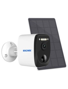 Cámara de vigilancia Escam QF370 Blanco 3MP WiFi Solar visión nocturna