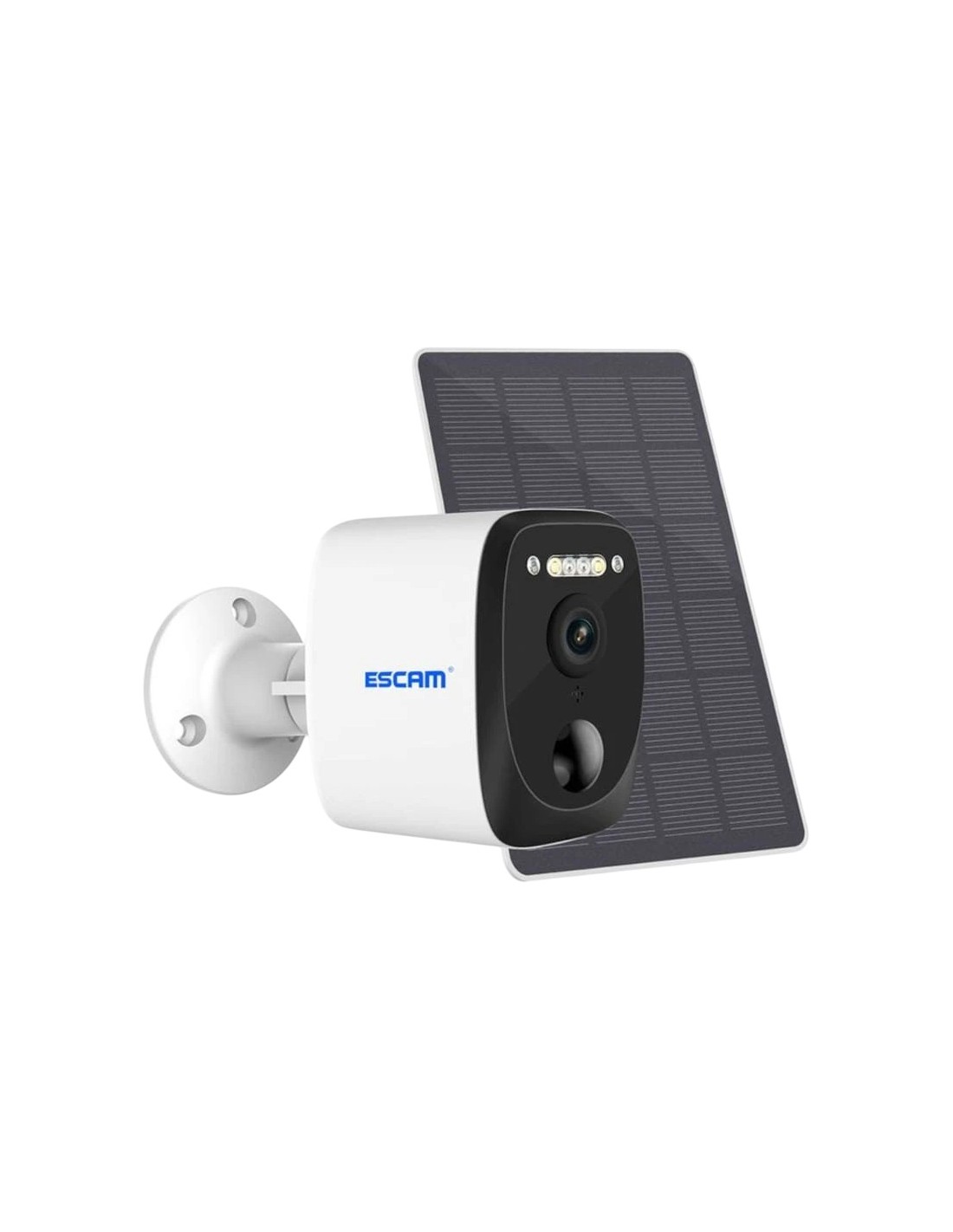 Cámara de vigilancia Escam QF370 Blanco 3MP WiFi Solar visión nocturna