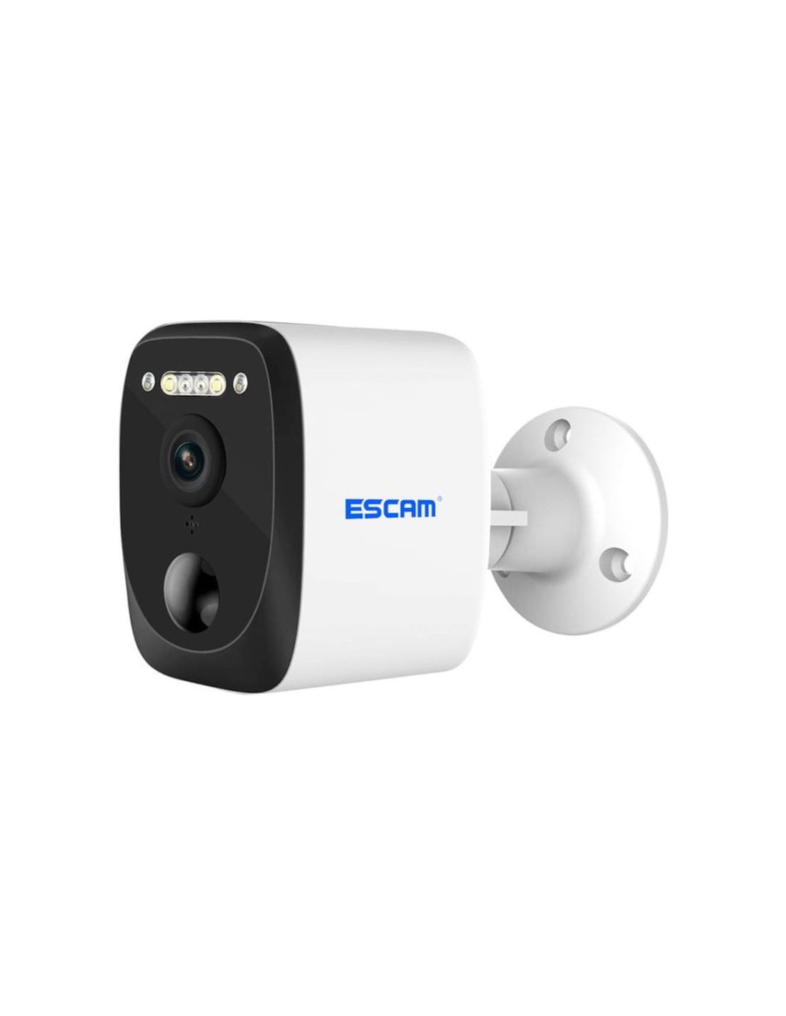 Cámara de vigilancia Escam QF370 Blanco 3MP WiFi Solar visión nocturna
