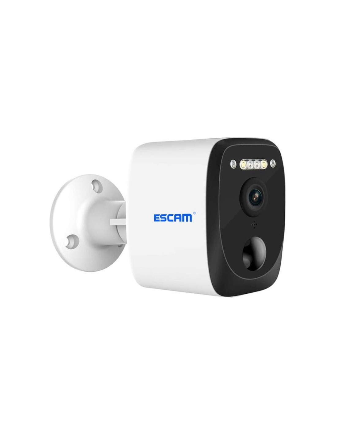Cámara de vigilancia Escam QF370 Blanco 3MP WiFi Solar visión nocturna