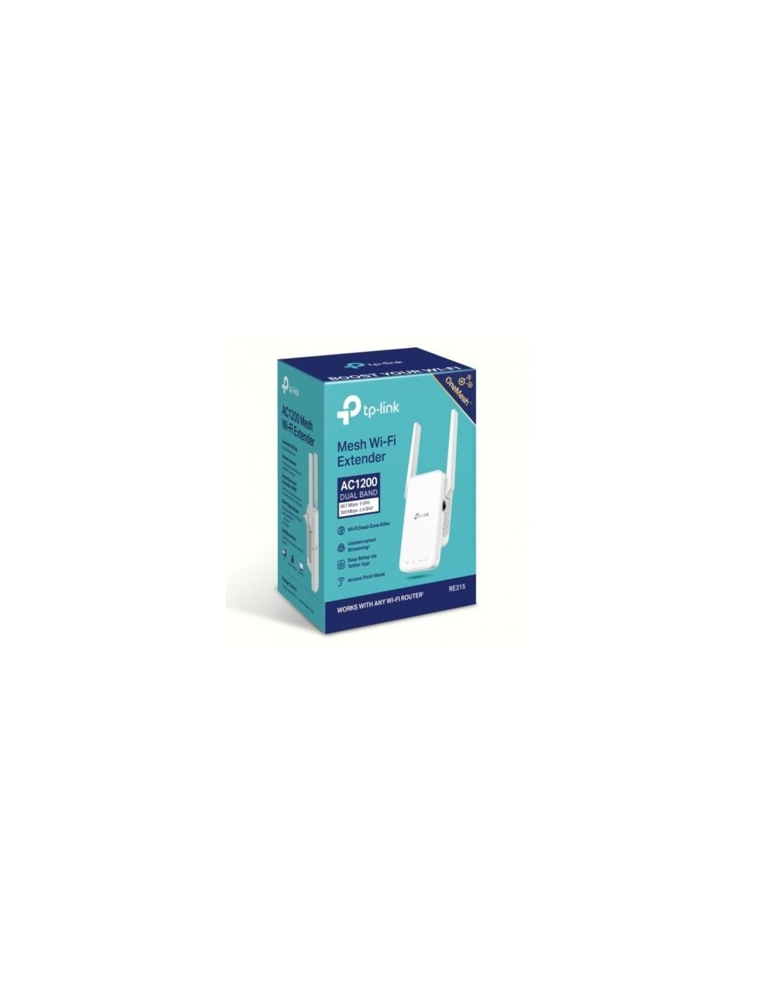 Repetidor wifi TP-Link RE315 1200 Mbps, 2 antenas en Logroño