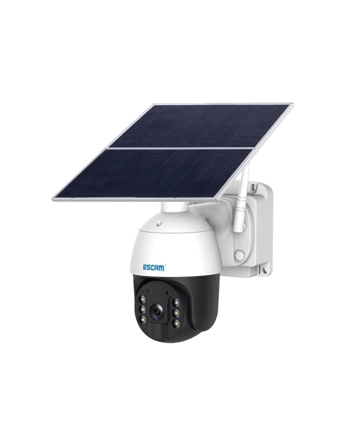 Cámara de vigilancia Escam QF724 Blanco 4G Solar en Logroño