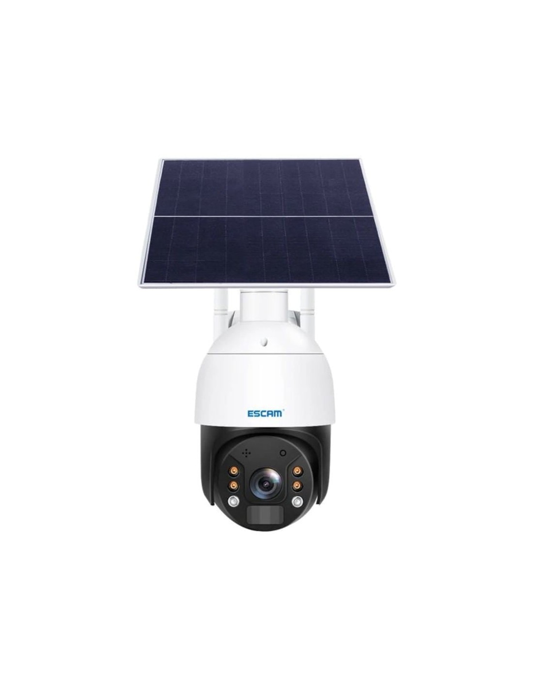Cámara de vigilancia Escam QF724 Blanco 4G Solar en Logroño