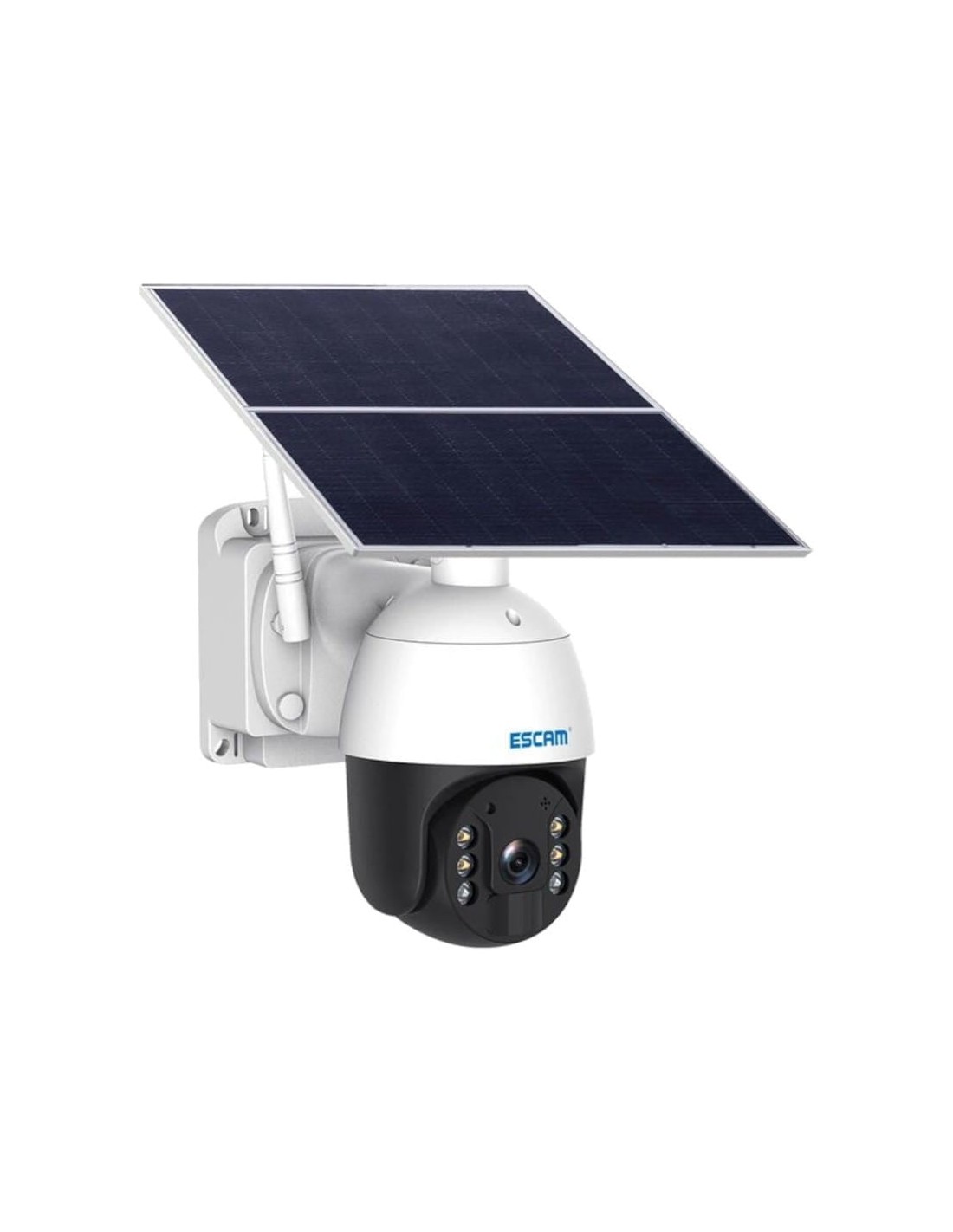 Cámara de vigilancia Escam QF724 Blanco 4G Solar en Logroño