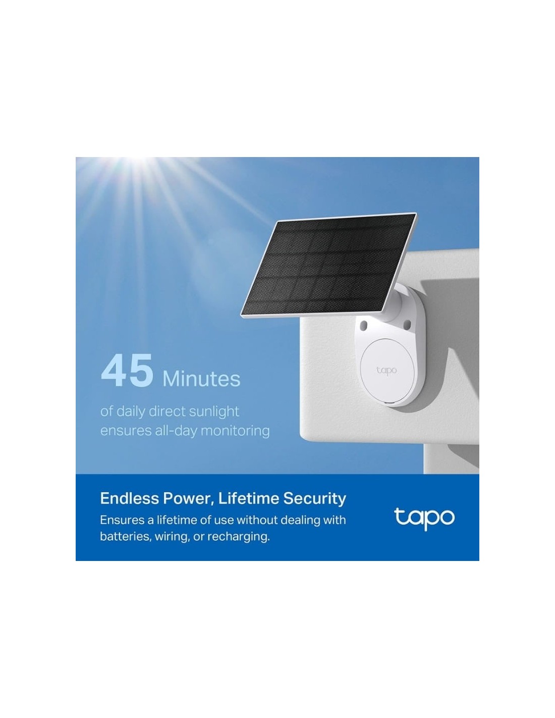 Cámara de vigilancia TP-Link Tapo TC82 KIT 2K WiFi Solar IP65