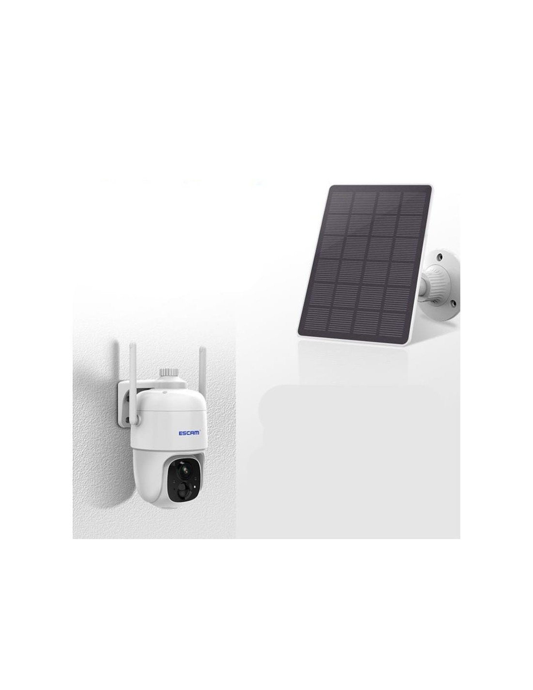 Cámara de vigilancia Escam G24 3M Blanco WiFi Solar en Logroño
