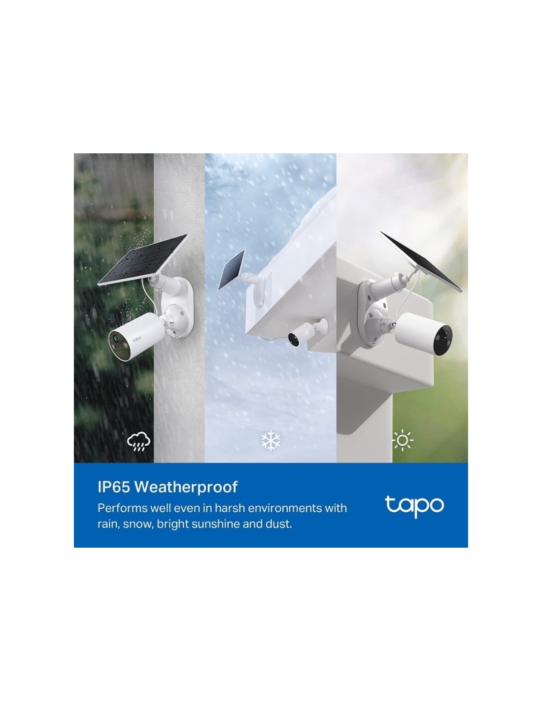 Cámara de vigilancia TP-Link Tapo TC82 KIT 2K WiFi Solar IP65