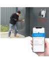 Cámara de vigilancia Escam G24 3M Blanco WiFi Solar en Logroño