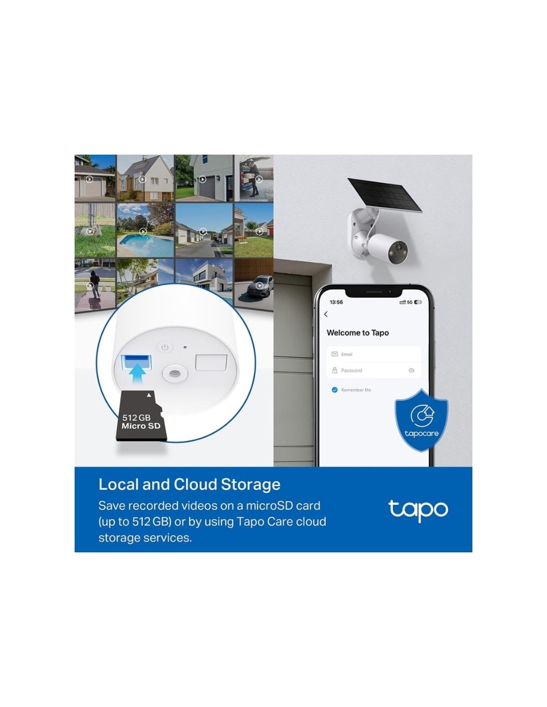 Cámara de vigilancia TP-Link Tapo TC82 KIT 2K WiFi Solar IP65