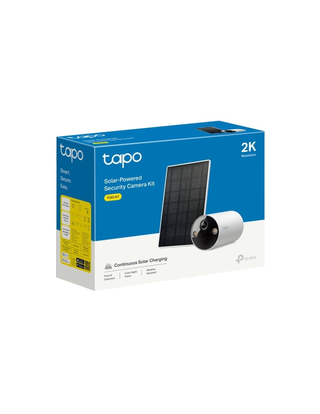 Cámara de vigilancia TP-Link Tapo TC82 KIT 2K WiFi Solar IP65