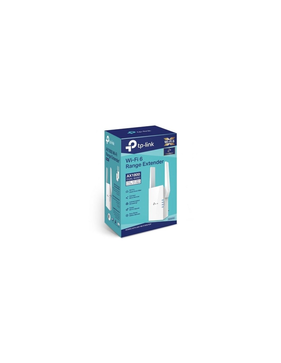Repetidor wifi TP-Link RE605X, wifi 6, 1800 Mbps, 2 antenas en Logroño