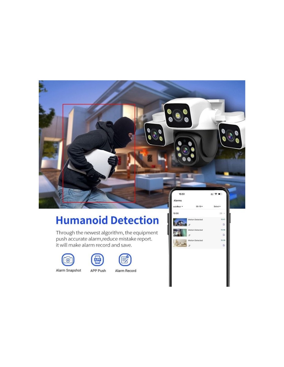 Cámara de vigilancia Escam PT223 Exterior en Logroño