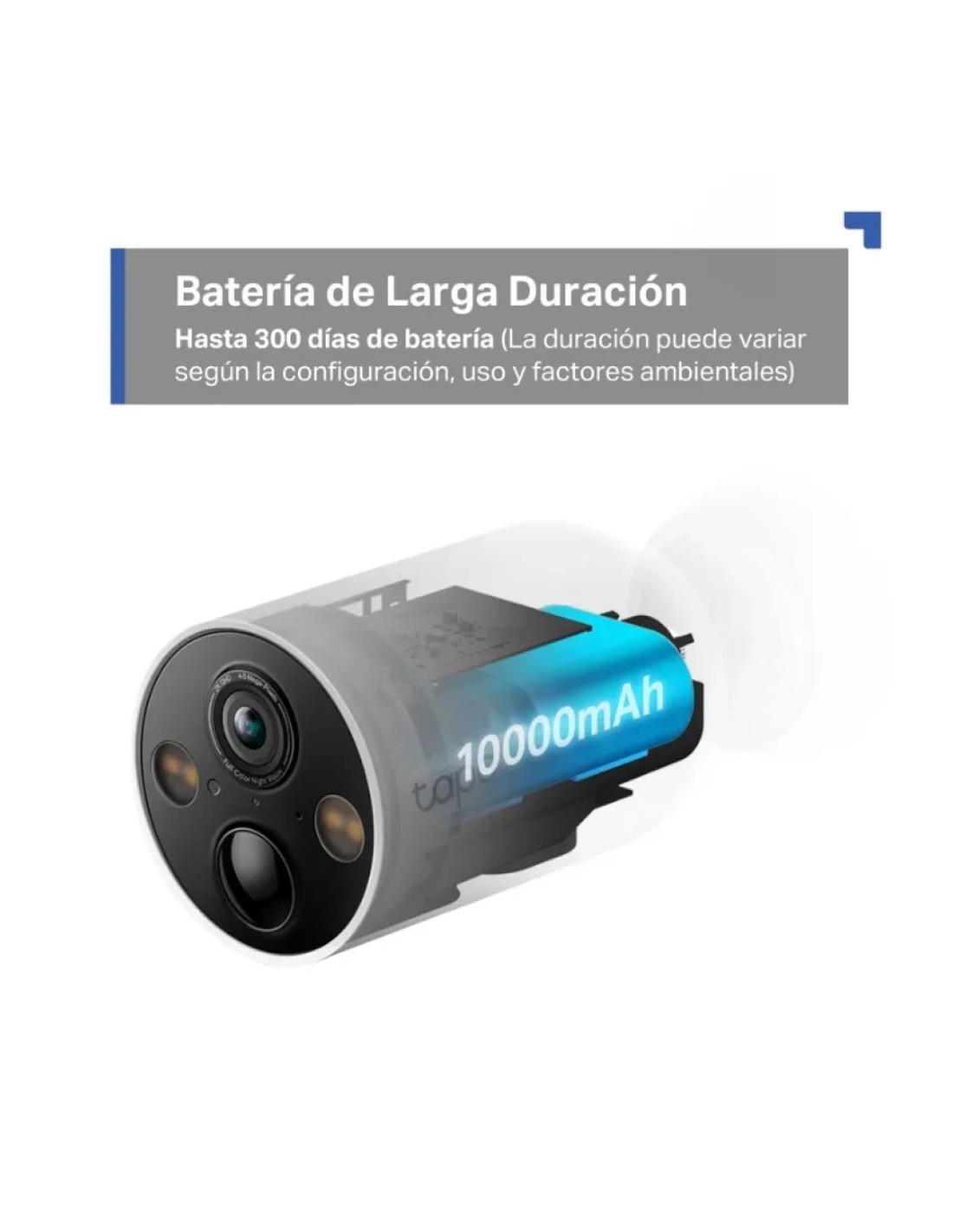 Cámara de vigilancia TP-Link Tapo C425 10000mAh 2K Exterior batería IP