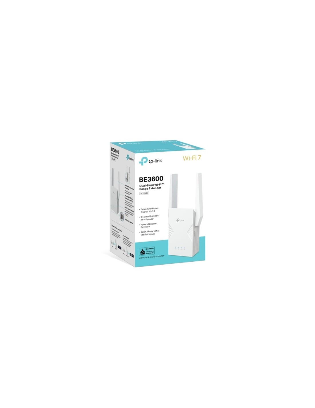 Repetidor wifi TP-Link RE225BE 3600 Mbps, wifi 7, 2 antenas en Logroño