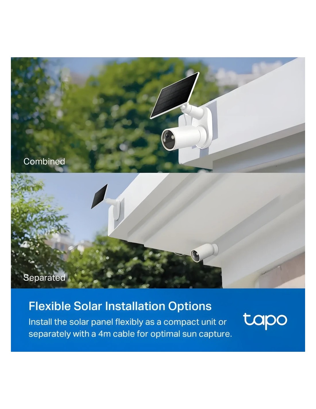 Cámara de vigilancia TP-Link Tapo C460 Kit 4K Exterior WiFi Solar IP66