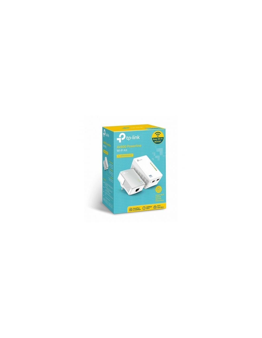 Adaptador PLC TP-Link TL-WPA4220KIT 300 Mbps, alcance 300 m, pack de 2