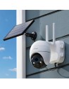 Cámara de vigilancia ieGeek ZS-GX4S Blanco 2K WiFi Solar IP65
