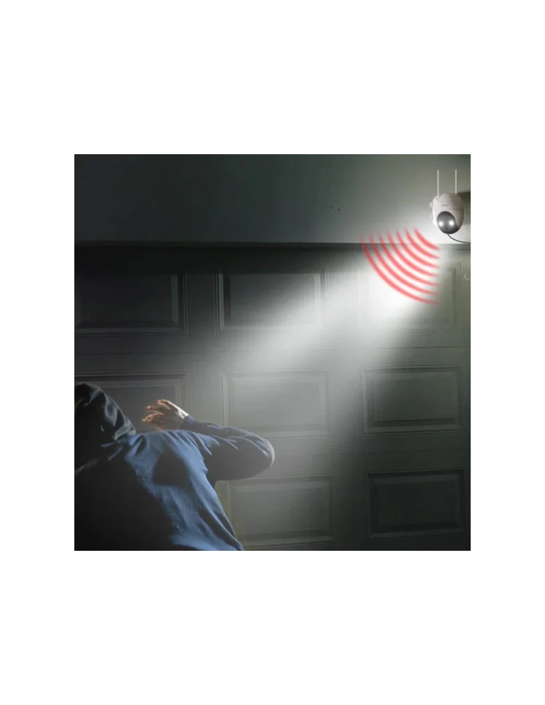 Cámara de vigilancia ieGeek ZS-GX4S Blanco 2K WiFi Solar IP65