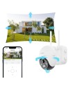 Cámara de vigilancia ieGeek ZS-GX4S Blanco 2K WiFi Solar IP65