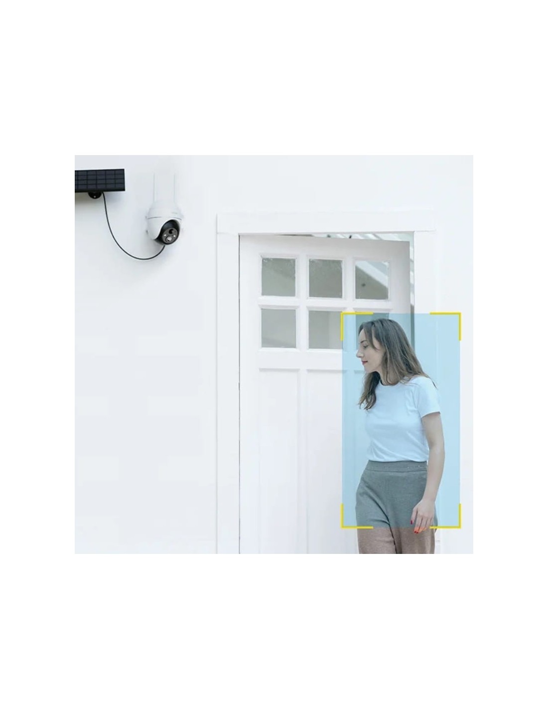 Cámara de vigilancia ieGeek ZS-GX4S Blanco 2K WiFi Solar IP65