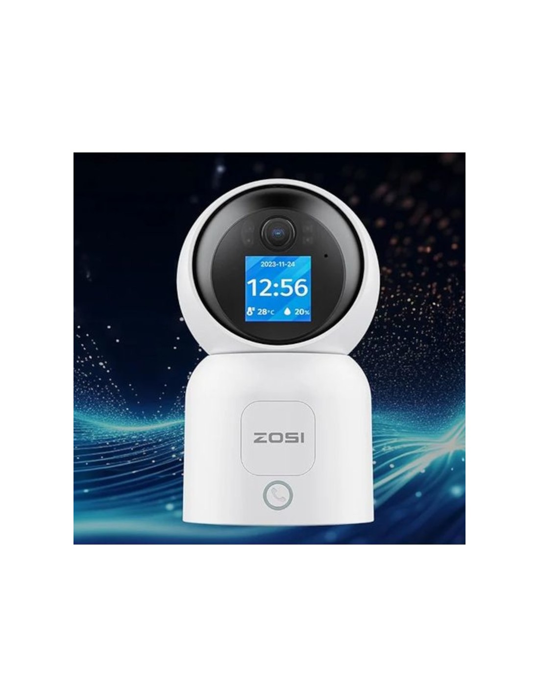 Cámara de vigilancia ZOSI C519M Dual Blanco 2,5K WiFi en Logroño