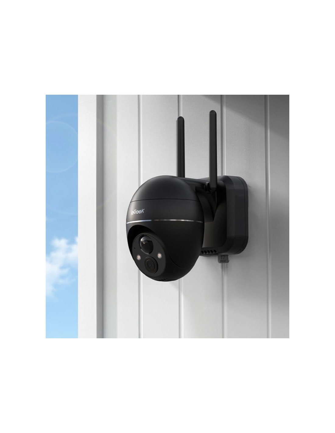 Cámara de vigilancia ieGeek ZS-GX1S Negro 2K WiFi IP65 en Logroño