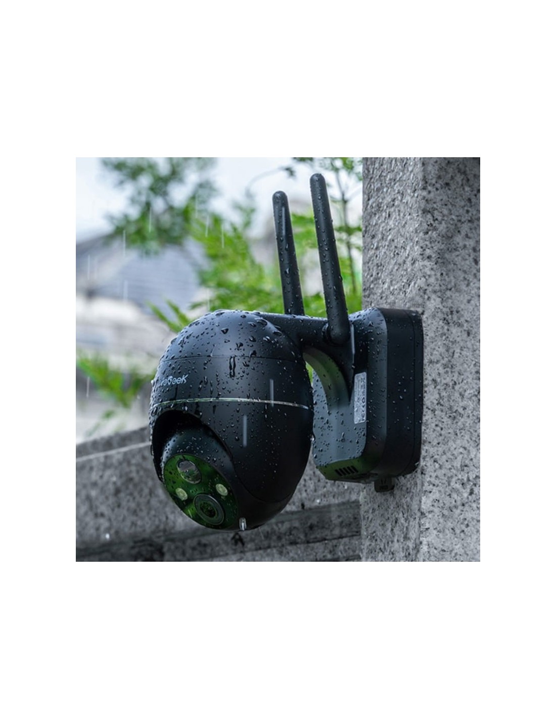 Cámara de vigilancia ieGeek ZS-GX1S Negro 2K WiFi IP65 en Logroño