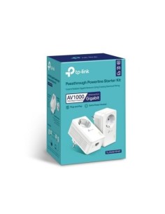 Adaptador PLC TP-Link TL-PA7017P KIT AV1000 1000 Mbps, alcance 300 m,  2