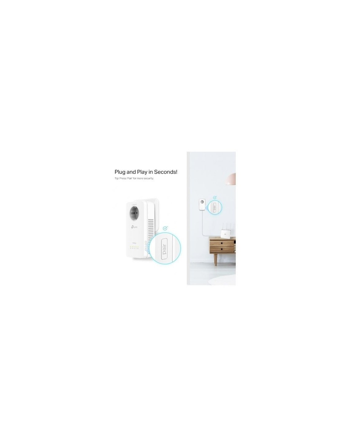 Adaptador PLC TP-Link TL-WPA8631P 1300 Mbps, alcance 300 m, pack de 2