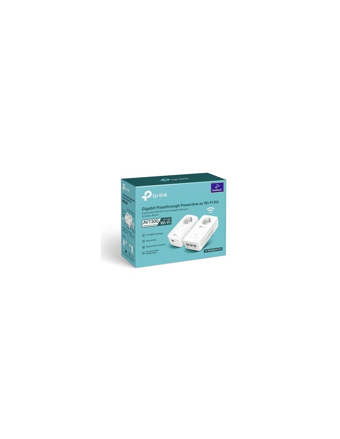 Adaptador PLC TP-Link TL-WPA8631P 1300 Mbps, alcance 300 m, pack de 2