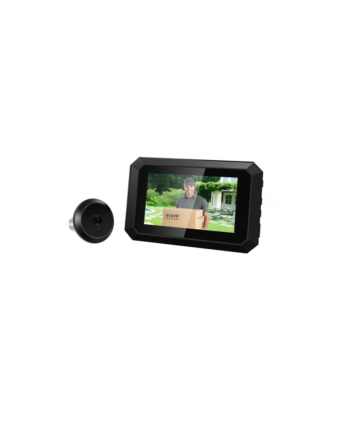 Mirilla digital Escam C23-G Negro 2MP en Logroño