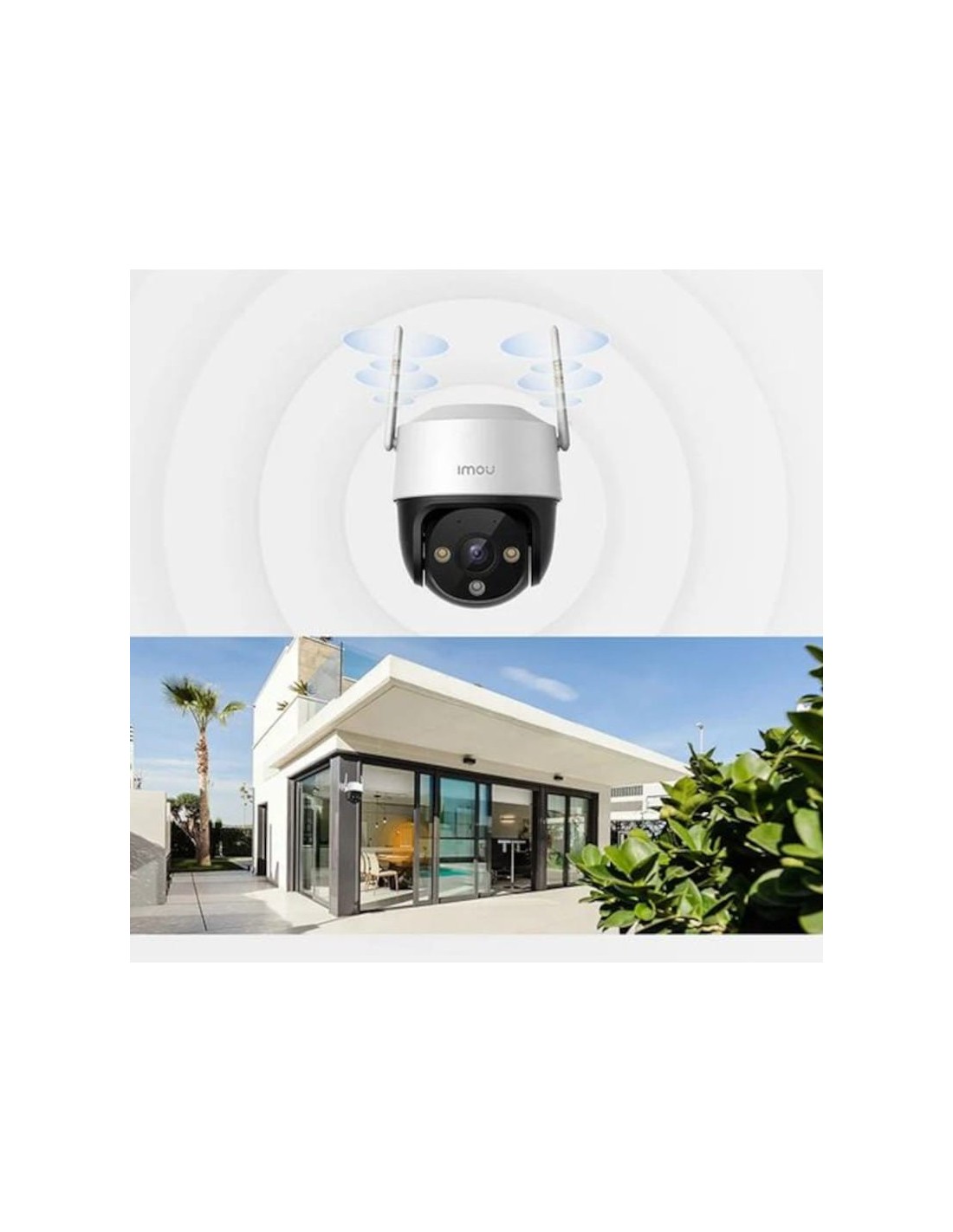 Cámara de vigilancia IMOU Cruiser SE+ Blanco 2K WiFi visión nocturna a