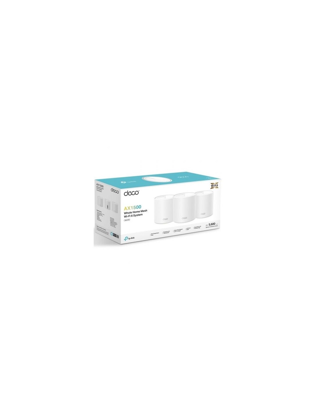 Sistema wifi mesh TP-Link Deco X10 1500 Mbps, 2,4 GHz y 5 GHz, pack de