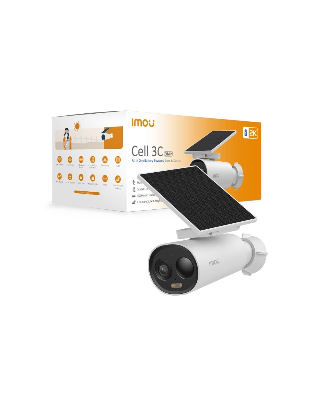 Cámara de vigilancia IMOU Cell 3C All in One Blanco 2K IP66 en Logroño