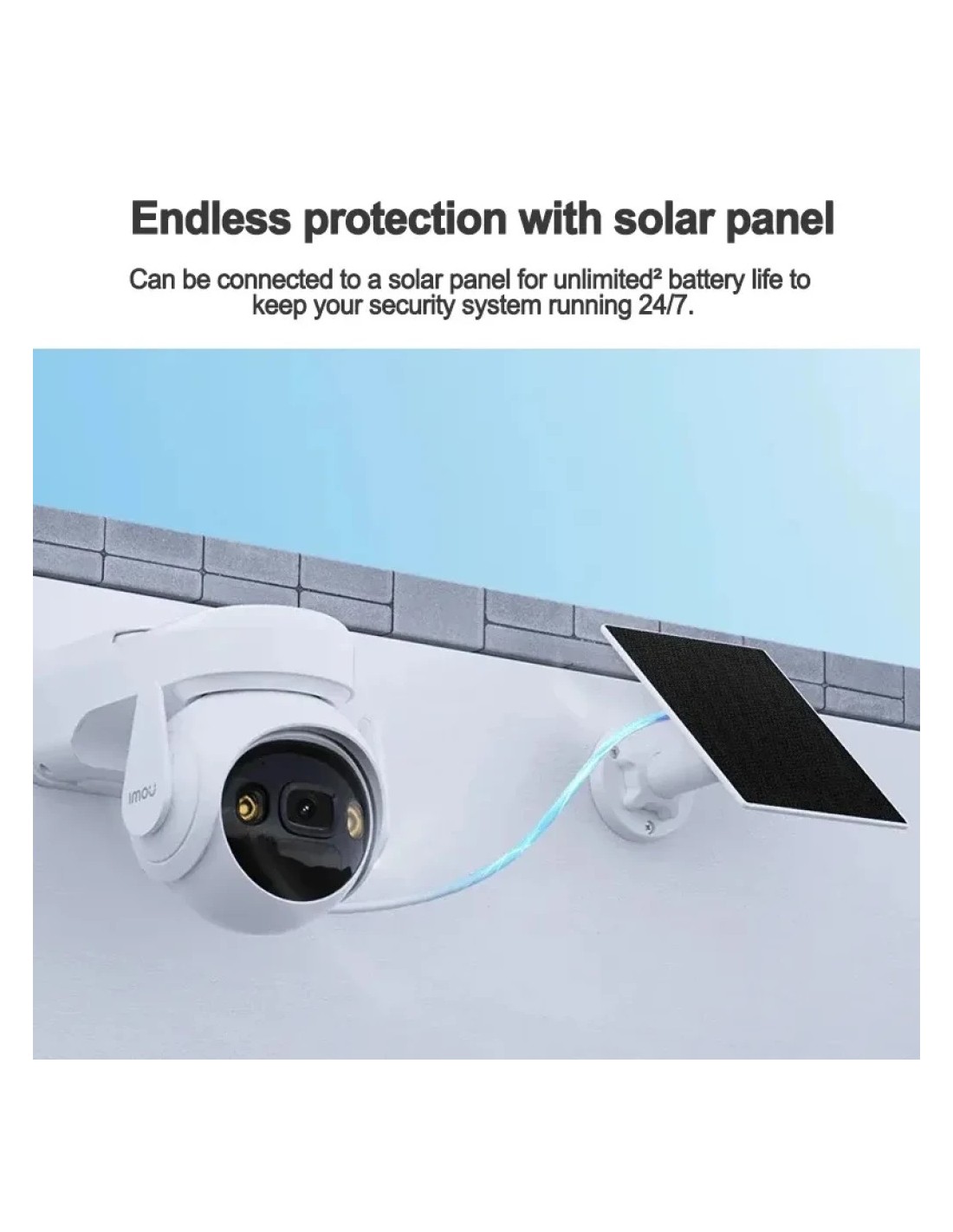 Cámara de vigilancia IMOU Cell Pt Lite 5000mAh 2K Exterior Solar bater