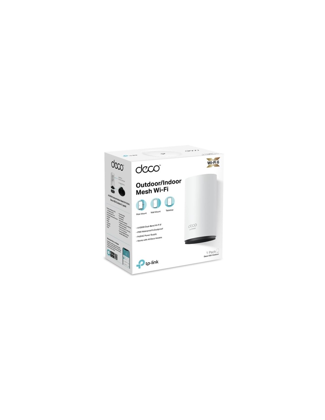 Sistema wifi mesh TP-Link Deco X50-Outdoor 3000 Mbps, 2,4 GHz y 5 GHz