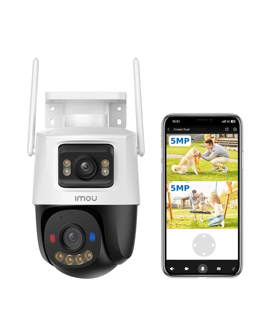 Cámara de vigilancia IMOU Cruiser Dual 2 2304x1296 6MP Exterior WiFi I