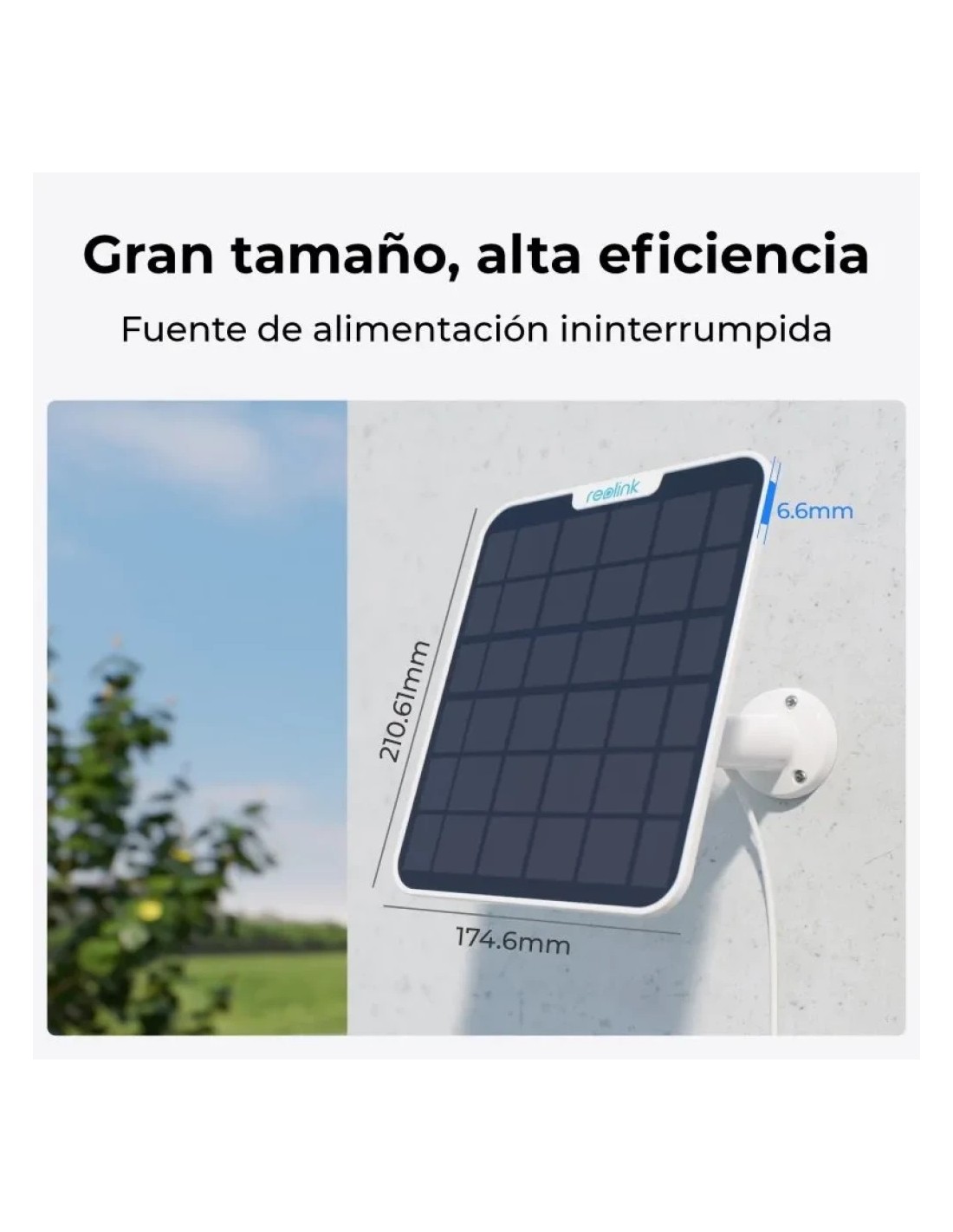 Reolink Solar Panel 2 6W IP65 en Logroño