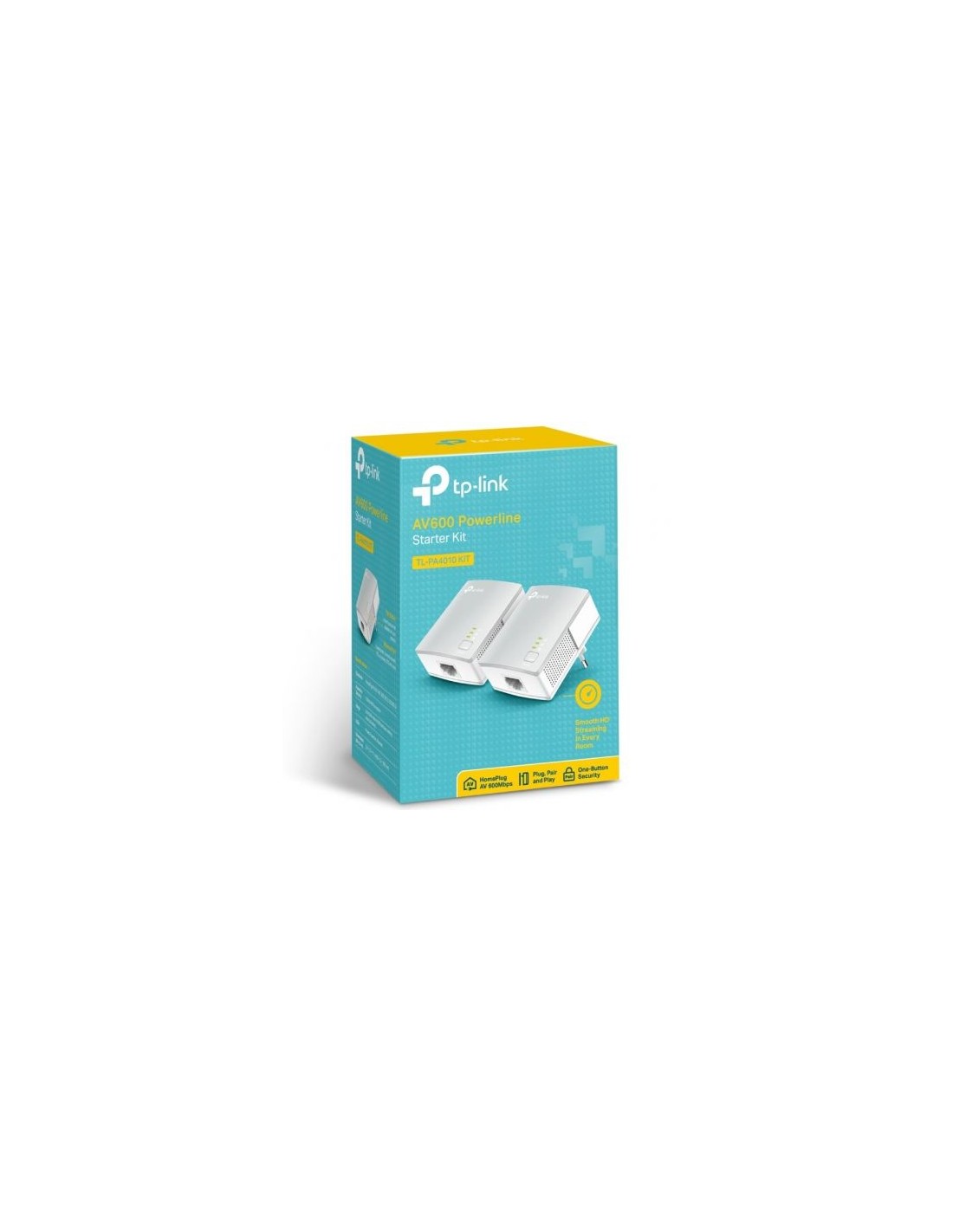 Adaptador PLC TP-Link TL-PA4010 KIT 600 Mbps, alcance 300 m, pack de 2
