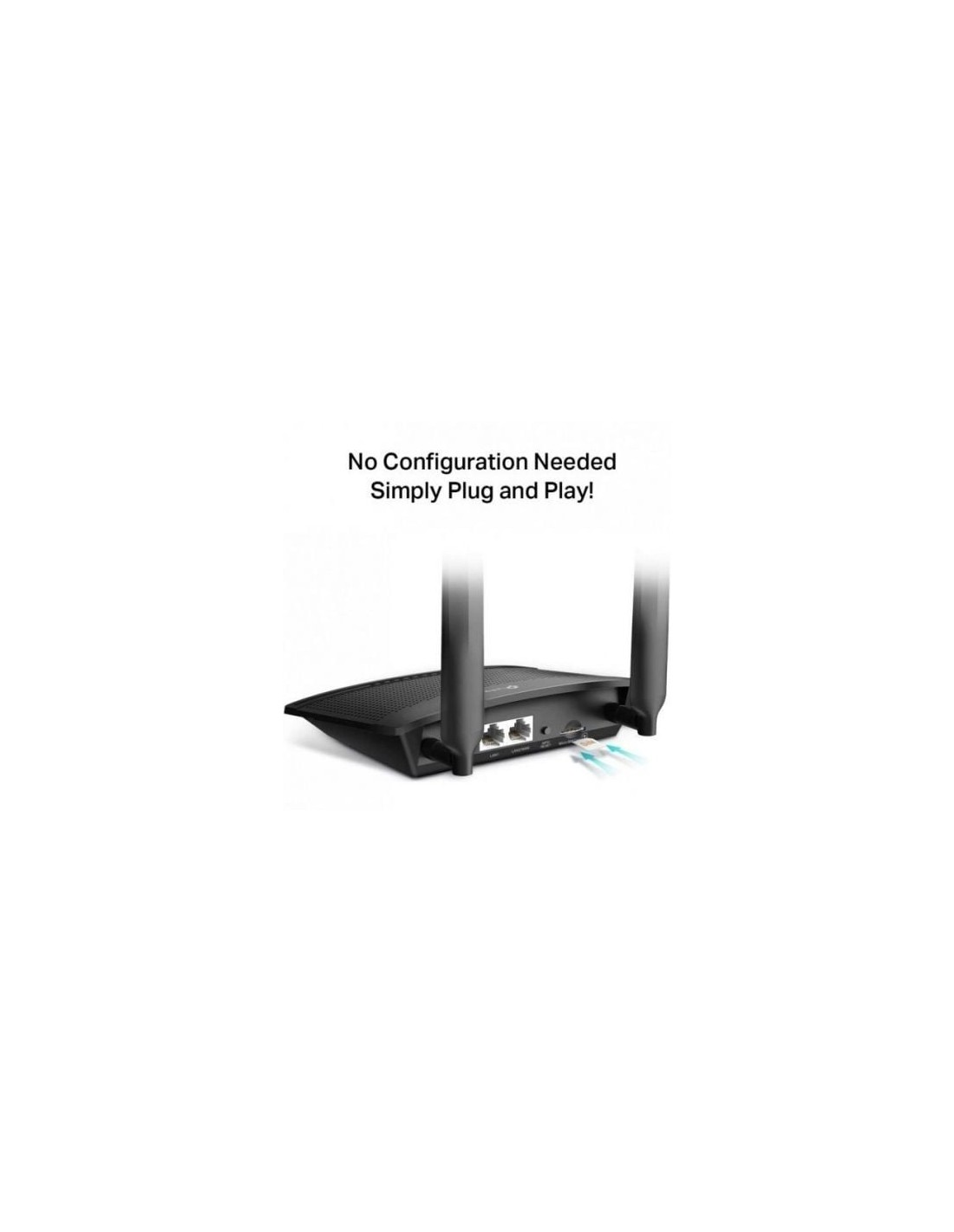 Router wifi 4G TP-Link TL-MR100 300 Mbps, 2,4 GHz, 2 antenas, wifi 4