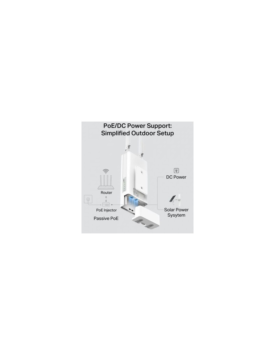 Router wifi 4G TP-Link TL-MR100-Outdoor 300 Mbps, 2,4 GHz, 2 antenas, 