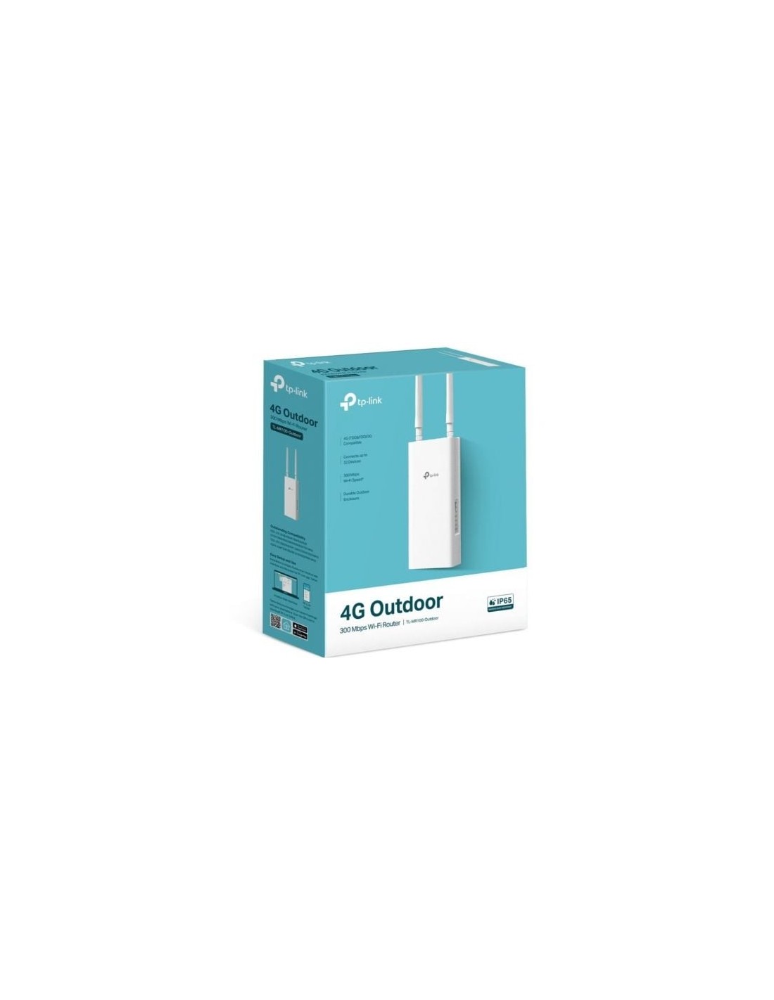 Router wifi 4G TP-Link TL-MR100-Outdoor 300 Mbps, 2,4 GHz, 2 antenas, 