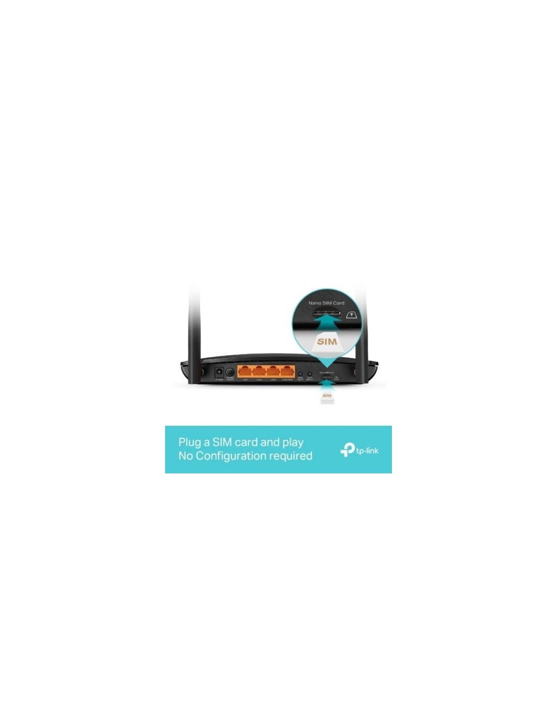 Router wifi 4G TP-Link Archer MR500 1200 Mbps 2,4 GHz y 5 GHz, 2 anten
