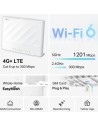 Router wifi 4G+ TP-Link Archer MX700, wifi 6, 1500 Mbps, 2,4 GHz y 5 G