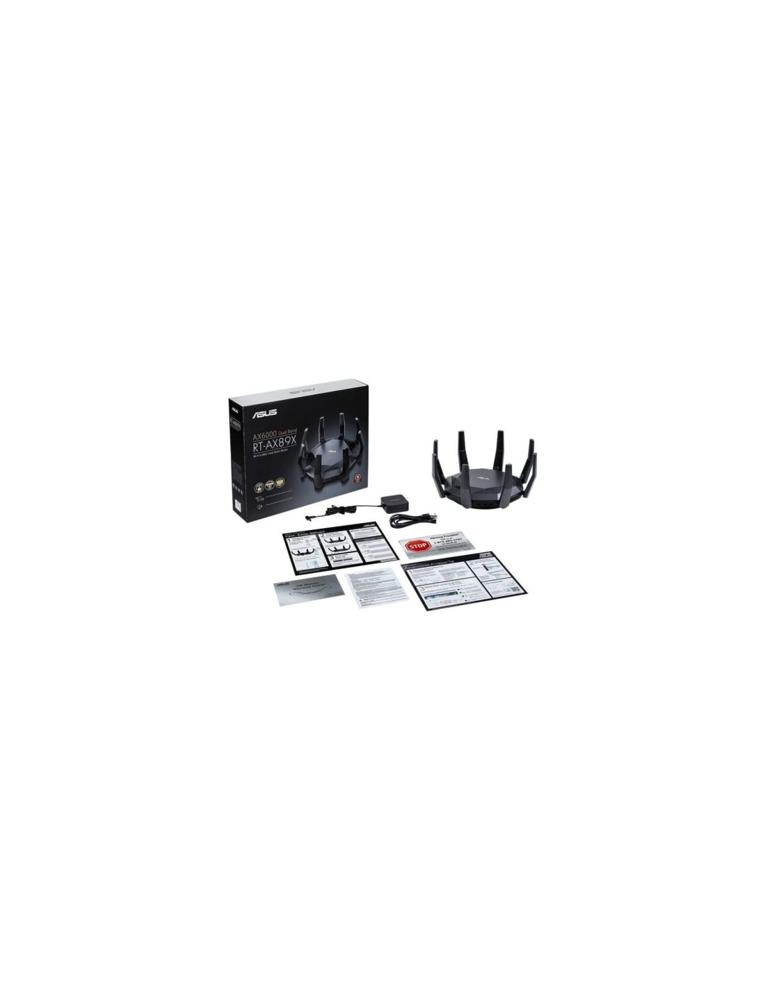 Router wifi Asus RT-AX89X, wifi 6, 6000 Mbps, 2,4 GHz y 5 GHz, 8 anten