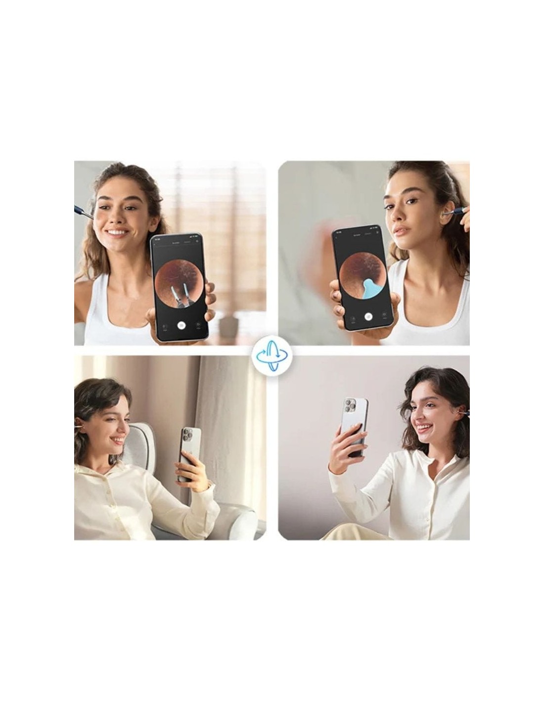 Otoscopio limpiador de oídos Bebird Note 5 Pro Blanco en Logroño